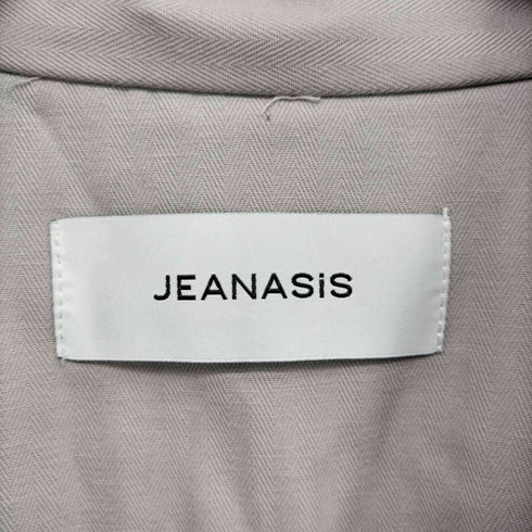 ジーナシス JEANASIS 22AW ヘリンボーン ロングコート トレンチ ジャケット レディース FREE