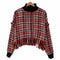 ザラ ZARA ハイネック ツイードニット レディース import:L