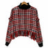 ザラ ZARA ハイネック ツイードニット レディース import:L