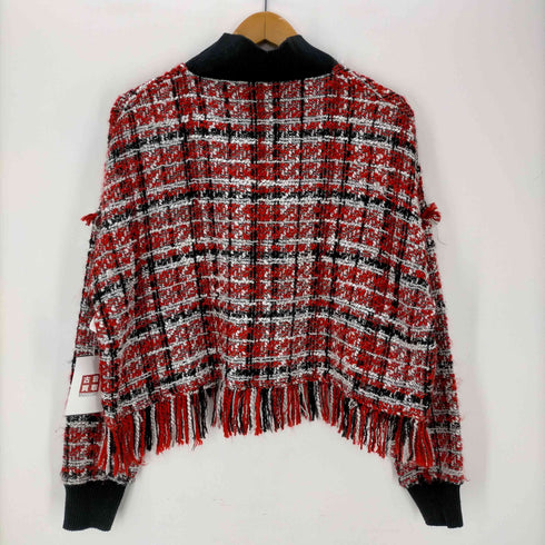 ザラ ZARA ハイネック ツイードニット レディース import:L