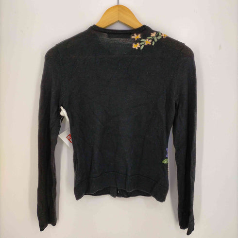 ケイタマルヤマ KEITA MARUYAMA レーヨン混 花刺繍 ウールカーディガン レディース JPN:1