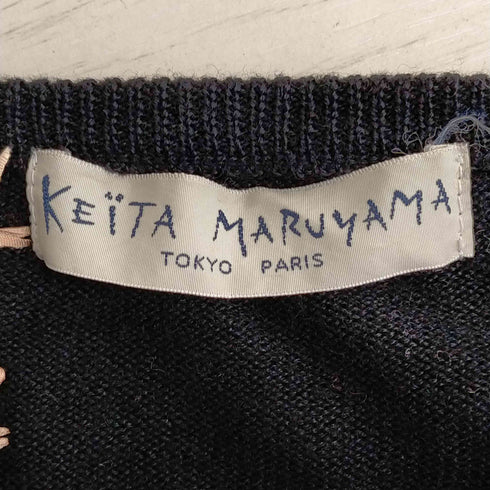 ケイタマルヤマ KEITA MARUYAMA レーヨン混 花刺繍 ウールカーディガン レディース JPN:1