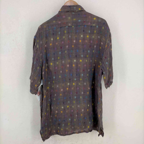 RISCATTO PORTOFINO イタリア製 リネン柄シャツ メンズ JPN:M