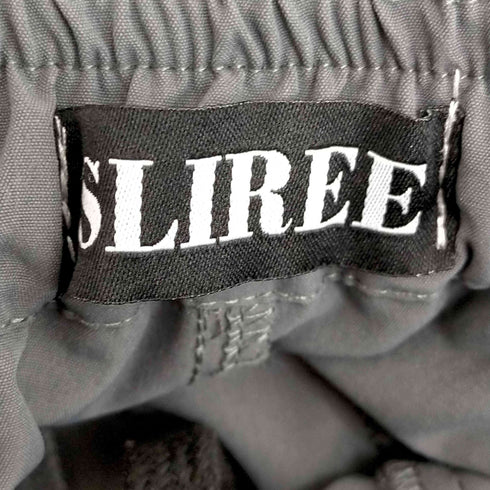 SLIREE エステル地 ワイドベイカーパンツ メンズ