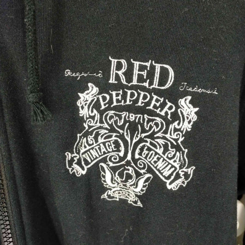レッドペッパー RED PEPPER スカルジップアップパーカー メンズ import:L