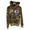アヴィレックス AVIREX AIR CORPS CUSTOM SWEAT PARKA エアコープス カスタム スウェット ジップ パーカー カモ柄 メンズ import:XL