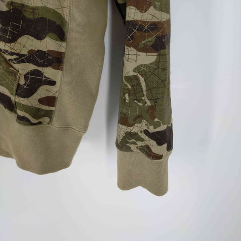 アヴィレックス AVIREX AIR CORPS CUSTOM SWEAT PARKA エアコープス カスタム スウェット ジップ パーカー カモ柄 メンズ import:XL
