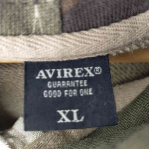 アヴィレックス AVIREX AIR CORPS CUSTOM SWEAT PARKA エアコープス カスタム スウェット ジップ パーカー カモ柄 メンズ import:XL
