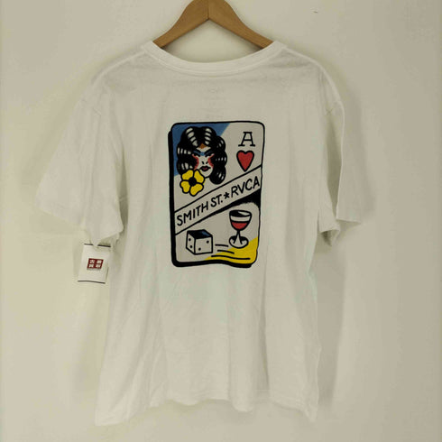ルーカ RVCA SMITH STREET Tattoo Tramp T-shirt コラボ アメトラ タトゥー プリント S/S Tシャツ メンズ import:L