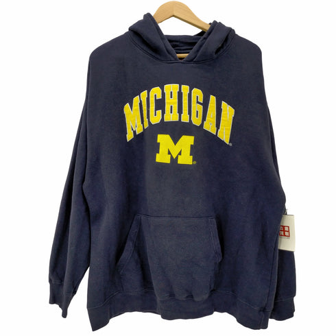 GENUINE STUFF MICHIGAN カレッジロゴ プルオーバーパーカー メンズ import:XL