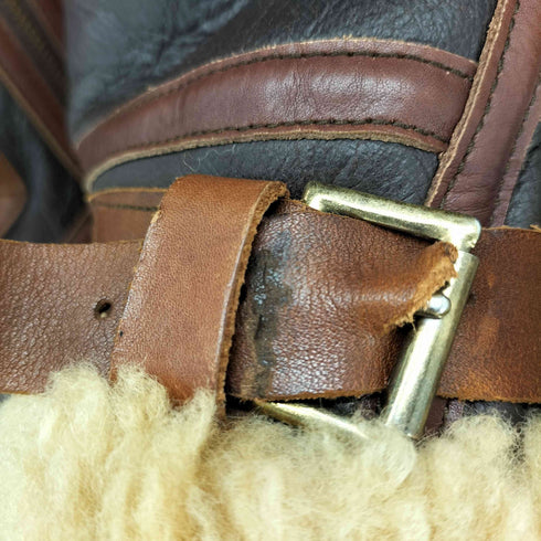 エアロレザー AERO LEATHER B-3  ムートンフライトジャケット 大戦 メンズ US:36