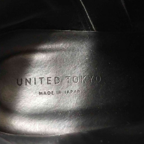 ユナイテッドトウキョウ UNITED TOKYO スクエアトゥ サイドジップヒールブーツ チャンキーヒール レディース 2