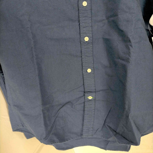 トミーヒルフィガー TOMMY HILFIGER 00S 襟リブ切替 ナンバリングロゴ L/Sシャツ メンズ import:L