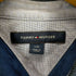 トミーヒルフィガー TOMMY HILFIGER 00S 襟リブ切替 ナンバリングロゴ L/Sシャツ メンズ import:L