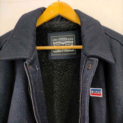 リーバイス Levis 00S ロゴ刺繍 裏地フリース ジップアップフリースジャケット メンズ import:L