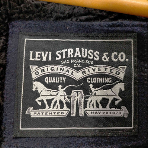 リーバイス Levis 00S ロゴ刺繍 裏地フリース ジップアップフリースジャケット メンズ import:L