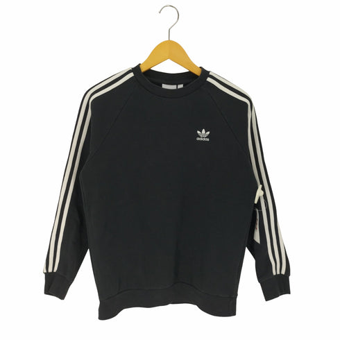 アディダスオリジナルス adidas Originals 3 STRIPES CREW トレフォイル ロゴ 刺繍 クルーネック スウェット レディース JPN:S