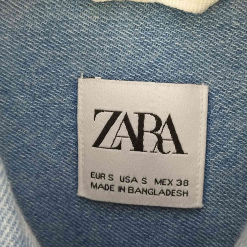 ザラ ZARA Basic Denim Shirt ボタンダウン ベーシックデニムシャツ メンズ import:S