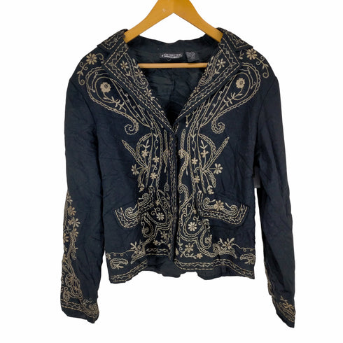 NEW DIRECTION 刺繍デザインテーラードジャケット レディース JPN:XL
