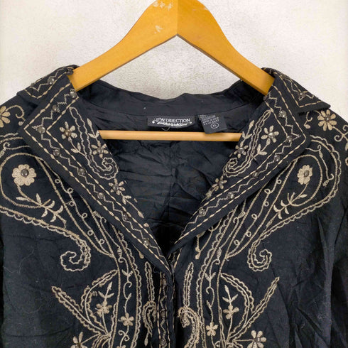 NEW DIRECTION 刺繍デザインテーラードジャケット レディース JPN:XL