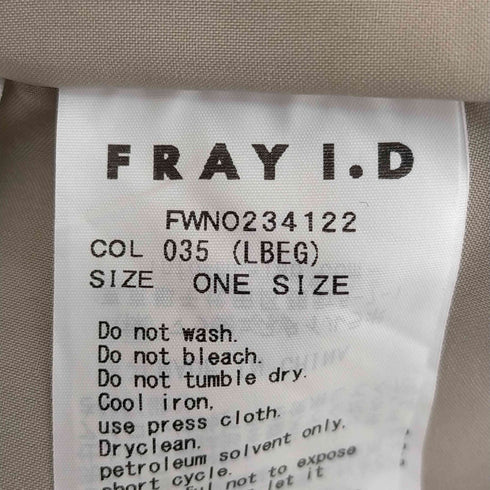 フレイアイディー FRAY I.D フレアスカートコンビニットワンピース レディース ONE SIZE