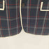 メゾンキツネ MAISON KITSUNE メゾンキツネ チェック柄ブレザー パイピングジャケット メンズ JPN:48