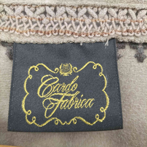 Cardo Fabrica スエード刺繍 キーネック カフタン ワンピース レディース FREE