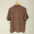 ? AXIST washable silk 総柄 S/S シルク シャツ メンズ