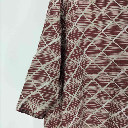 ? AXIST washable silk 総柄 S/S シルク シャツ メンズ