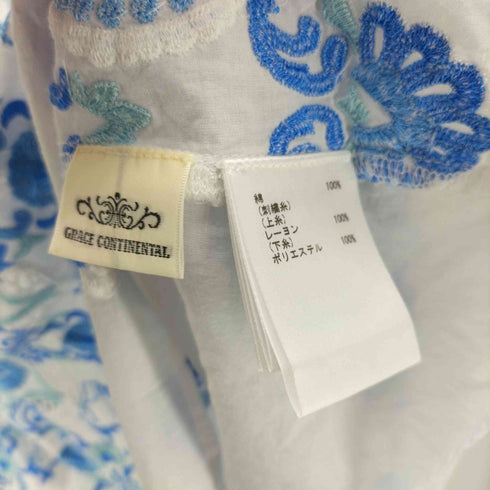 グレースコンチネンタル GRACE CONTINENTAL 刺繍カフタンギャザートップ レディース JPN:36