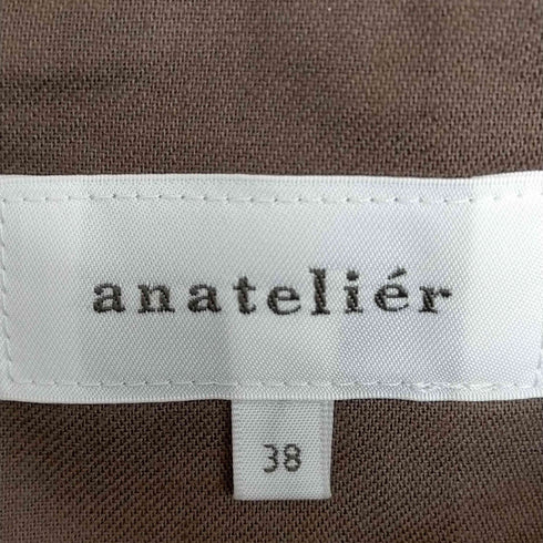 アナトリエ anatelier 二重織チェックタックフレアスカート レディース JPN:38