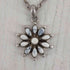 インディアンジュエリー INDIAN JEWELRY 925刻印 ホワイトバッファロー フラワー ネックレス stealing メンズ