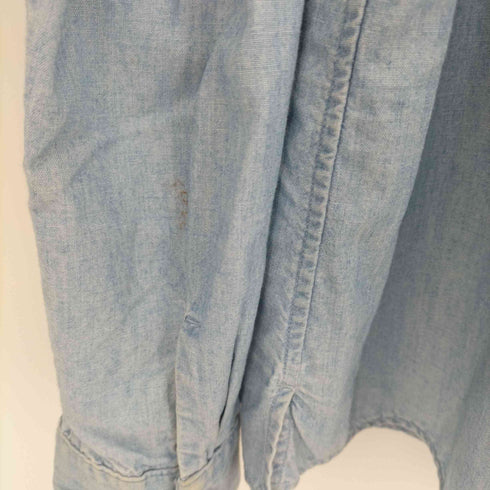 キャピタル KAPITAL 変形襟 シャンブレー ハイチンシャツ メンズ JPN:XL 4