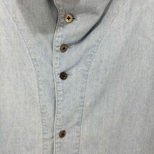 キャピタル KAPITAL 変形襟 シャンブレー ハイチンシャツ メンズ JPN:XL 4