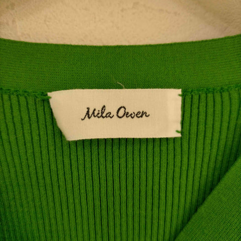 ミラオーウェン Mila Owen Vネックリブニットカーディガン レディース JPN:1
