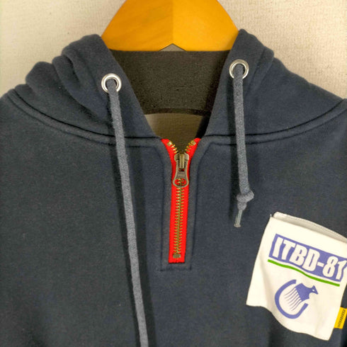 インターブリード INTERBREED センターポケット ハーフジッププルオーバーパーカー メンズ JPN:XL