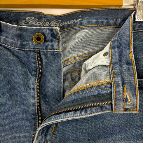 エディーバウアー Eddie Bauer メキシコ製 ジップアップデニムパンツ メンズ W35 L32