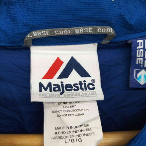 マジェスティック MAJESTIC VINTAGE ヴィンテージ ワッペン ハーフジップ ナイロン プルオーバー ジャケット メンズ import:L