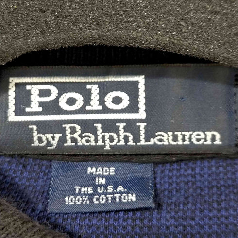 ポロバイラルフローレン Polo by RALPH LAUREN USA製 ポニー刺繍 ギンガムチェック ニットポロ メンズ import:L
