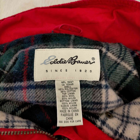 エディーバウアー Eddie Bauer 90s 白タグ 裏地チェック マウンテンジャケット メンズ