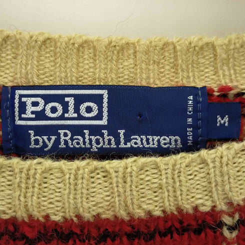 ポロバイラルフローレン Polo by RALPH LAUREN クルーネック チェックウールニット メンズ JPN:M