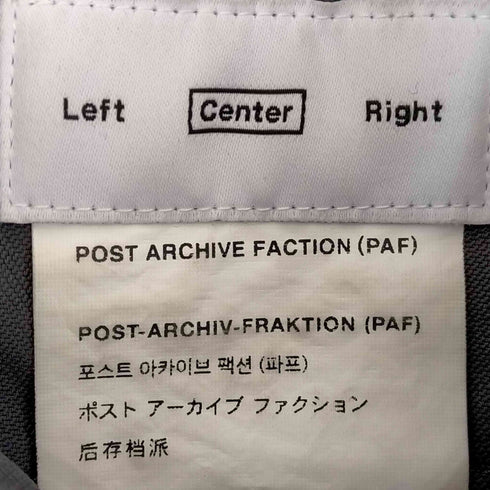 ポストアーカイブファクション POST ARCHIVE FACTION 4.0+ JACKET CENTER メンズ import:M