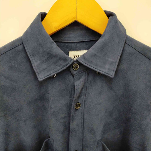 ザラ ZARA スウェードロングスリーブシャツ メンズ JPN:S