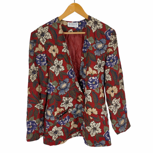 ペンドルトン PENDLETON USA製 花柄ノーカラージャケット レディース