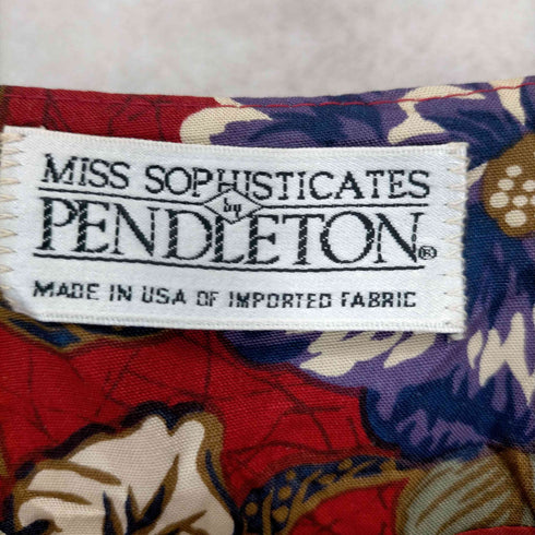 ペンドルトン PENDLETON USA製 花柄ノーカラージャケット レディース