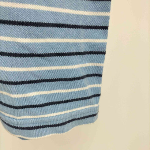 ナイキ NIKE 90-00s 刺繍ロゴ ボーダー S/S ポロシャツ メンズ import:L
