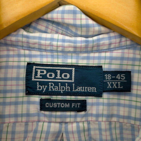 ポロバイラルフローレン Polo by RALPH LAUREN CUSTOM FIT ポニー無し B.Dシャツ メンズ XXL