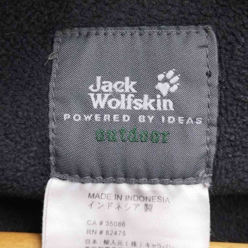 ジャックウルフスキン JACK WOLFSKIN ワンポイント刺繍 フリースジャケット メンズ import:XL