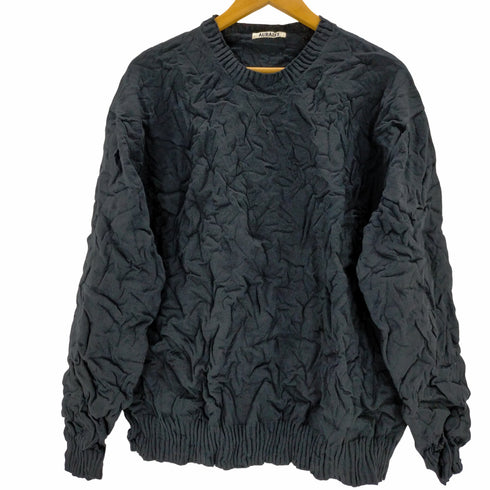 オーラリー AURALEE WRINKLED DRY COTTON KNIT P/O メンズ JPN:4