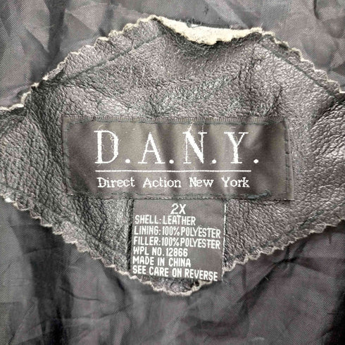 D.A.N.Y 2Bレザーハーフコート レディース 2X